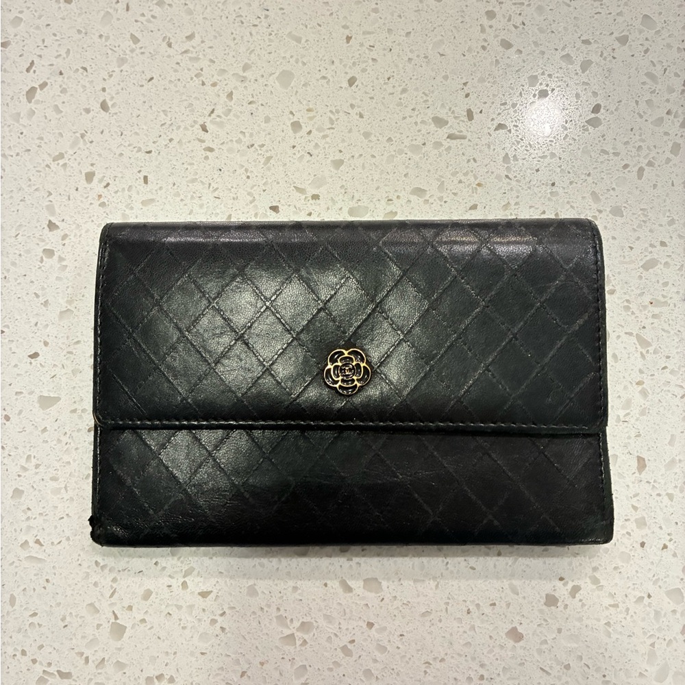 Chanel Long Wallet Black Authentic